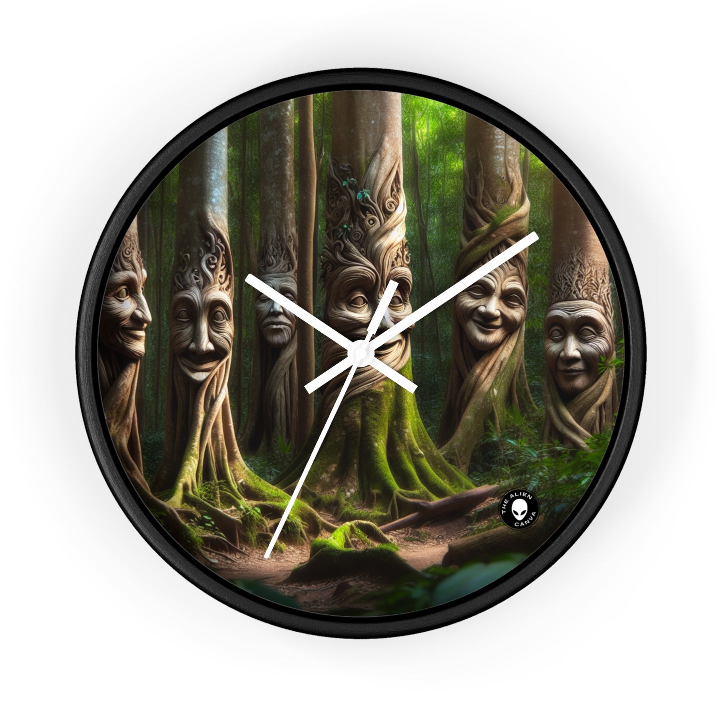 « La forêt bavarde : conversations entre les arbres » - L'horloge murale extraterrestre