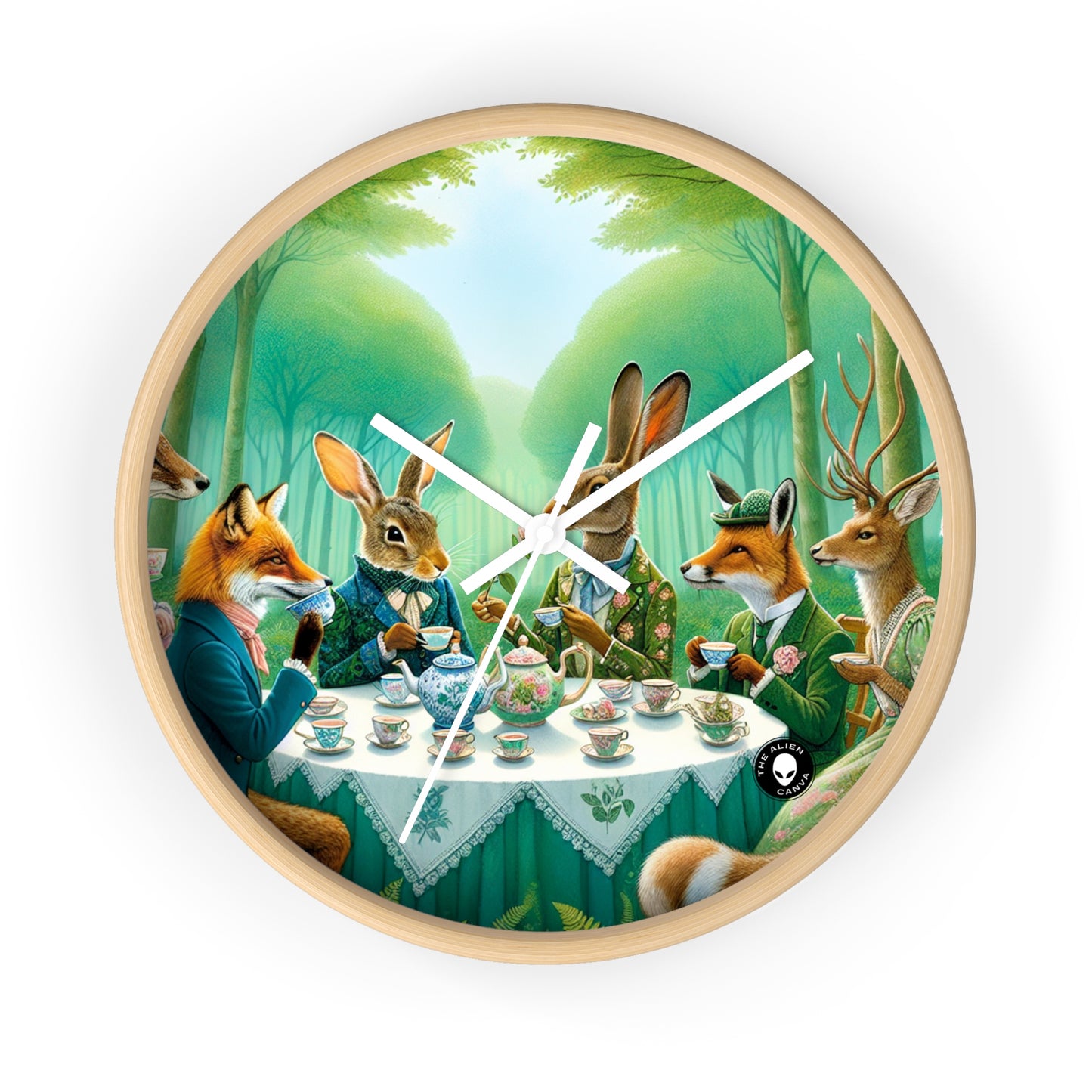 "Enchanted Tea in the Forest" - The Alien Wall Clock