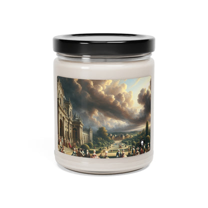 "Banquet Royal dans un Palais Baroque" - Bougie de Soja Parfumée Alien 9oz Baroque