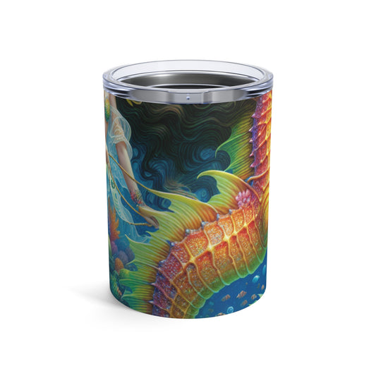 "La balade magique de la sirène en corail" - Le verre Alien 10oz