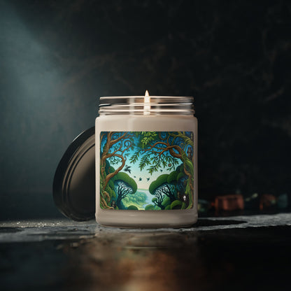 "Enchanted Woodland: Where Trees Dance and Creatures Roam" - The Alien Scented Soy Candle 9oz