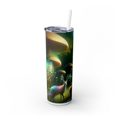 « Mystical Mushroom Grove » - Le verre fin Alien Maars® avec paille 20 oz