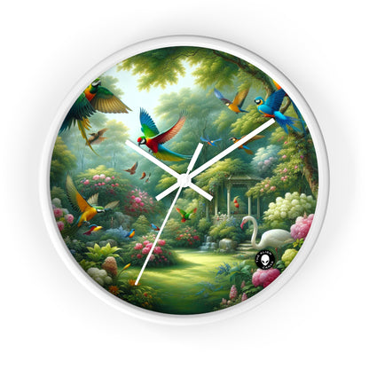 "Exotic Bird Haven" - L'horloge murale extraterrestre