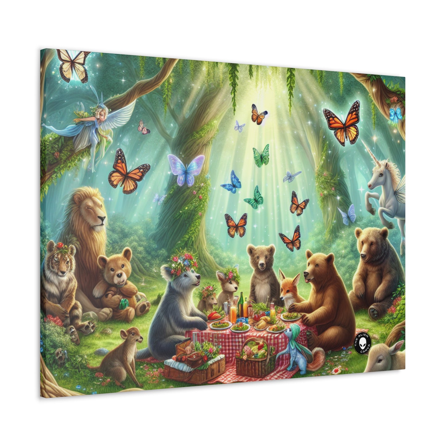 "Enchanted Forest Picnic" - The Alien Canva