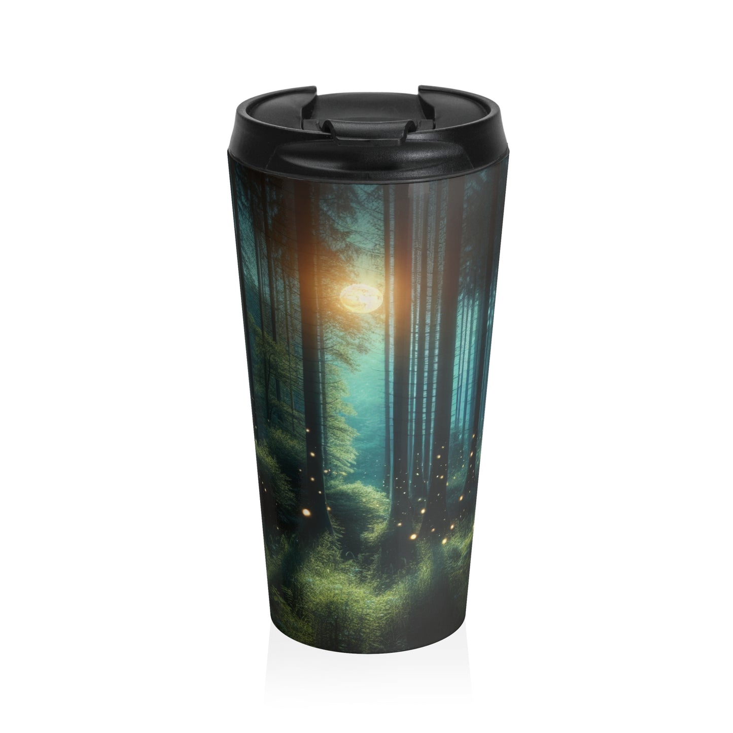 « Enchanted Night » – La tasse de voyage en acier inoxydable Alien