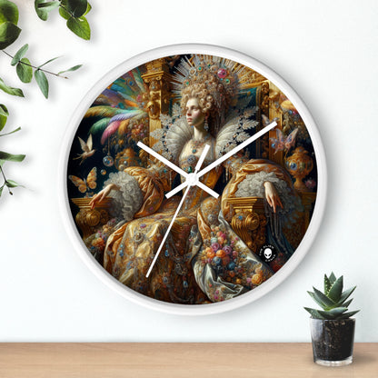 "La Splendeur d'une Reine de la Renaissance" - L'Horloge Murale Alien Rococo