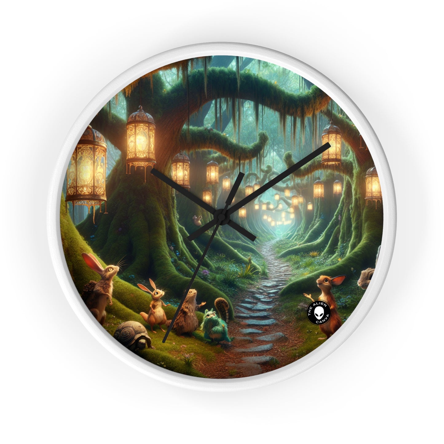 "Enchanted Forest Adventure" - The Alien Wall Clock