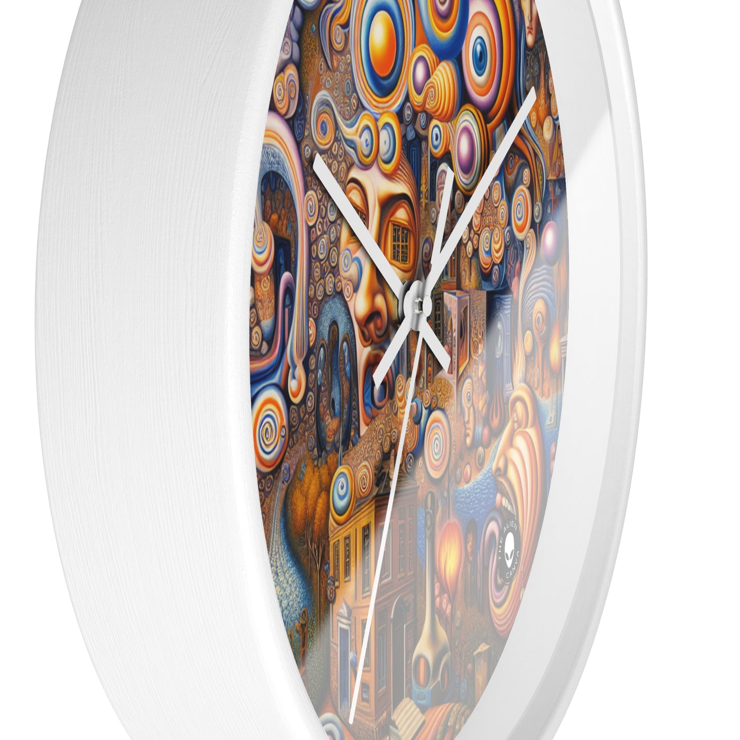 "Tiempo derretido: una danza caprichosa de sueños" - El surrealismo del reloj de pared alienígena