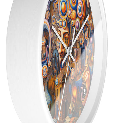 "Melted Time: A Whimsical Dance of Dreams" - The Alien Wall Clock Surrealism