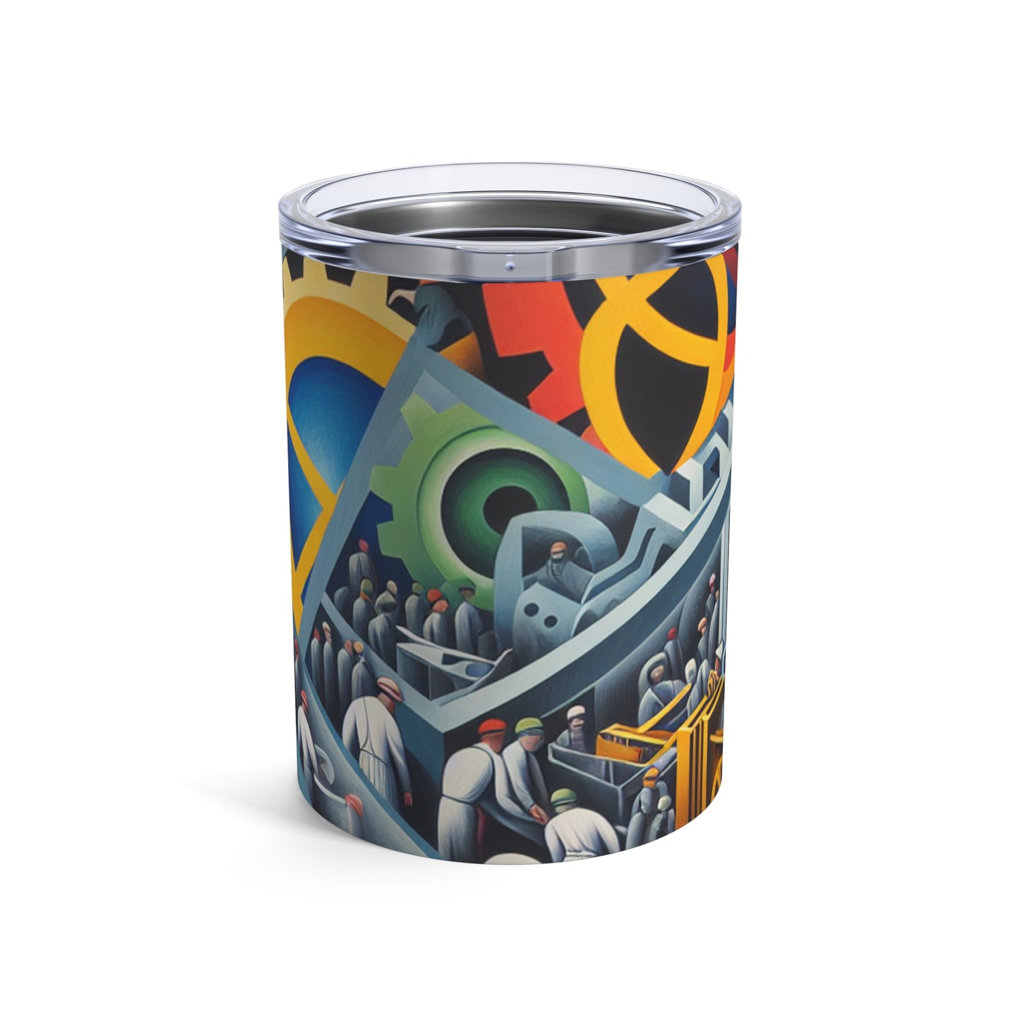 "Industrial Constructivism: Gears and Labor" - The Alien Tumbler 10oz Constructivism