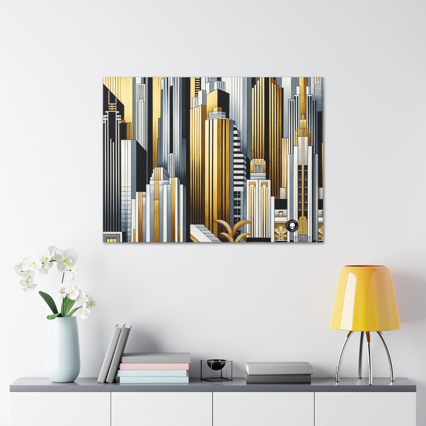 "Artistic Deco Dreamscape" - The Alien Canva Art Deco