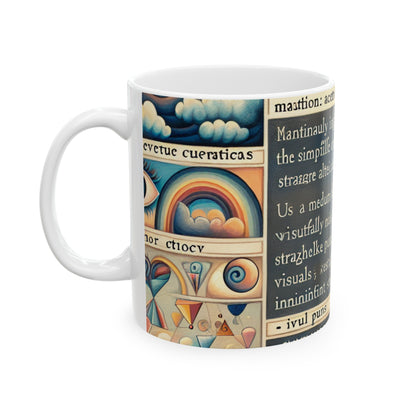 "Magical Tea Time: The Whimsical Transformation of a Teapot" - The Alien Ceramic Mug 11oz Naïve Surrealism