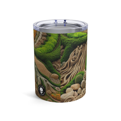 "Forest Mandala: Una armonía de la naturaleza" - The Alien Tumbler 10oz Earth Art