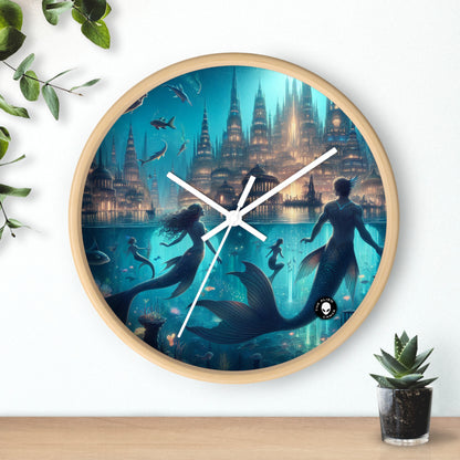 "Atlantis Illuminated: A City of Mystical Sea Creatures" - The Alien Wall Clock