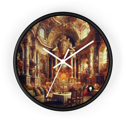 "Masquerade Majesty: A Regal Baroque Ballroom" - The Alien Wall Clock Baroque