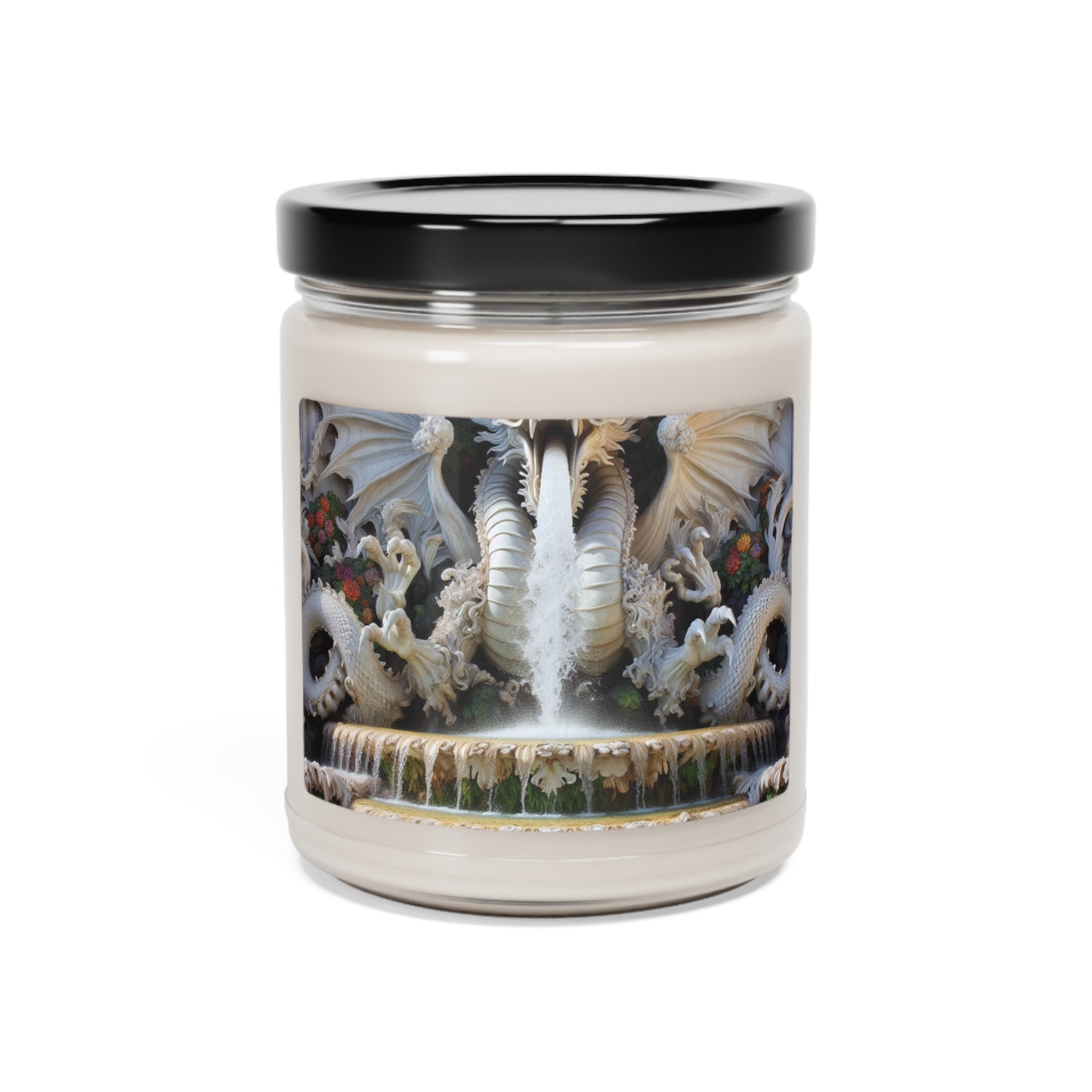 "Fiery Dragon Fountain: Heaven's Cascade" - The Alien Scented Soy Candle 9oz Rococo Style