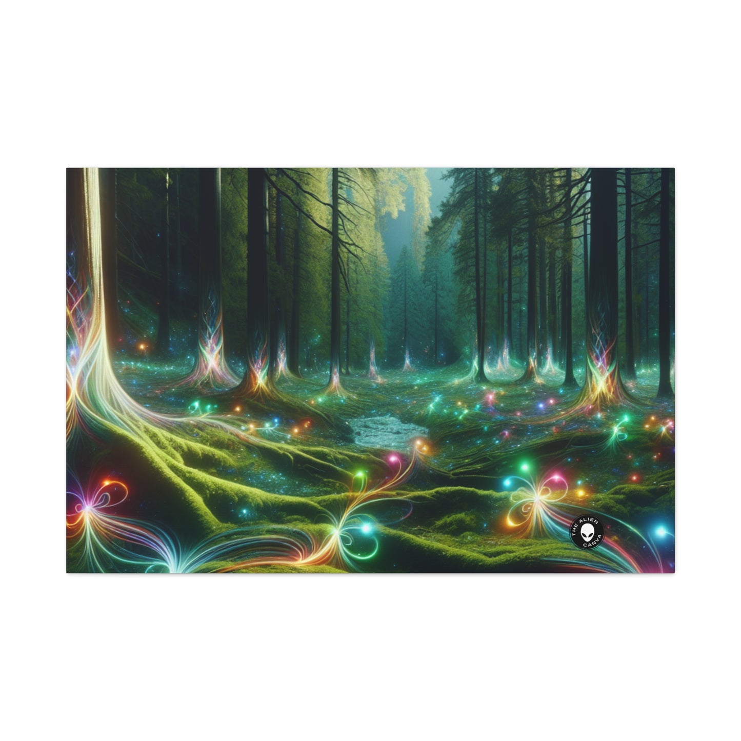 - Crystal-Enchanted Forest: A Tapestry of Light - The Alien Canva