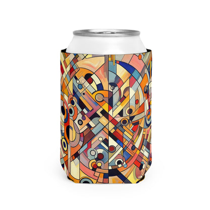 Chaos and Harmony: A Visual Dance - The Alien Can Cooler Sleeve Abstract Art