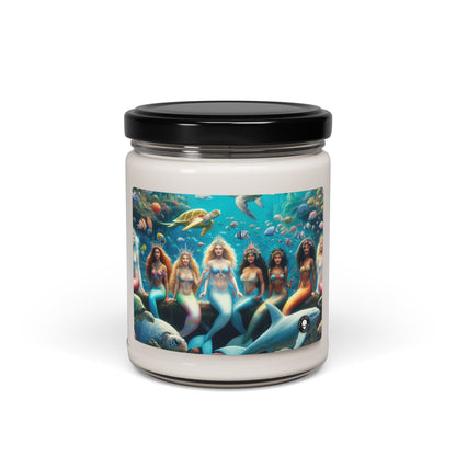 "Dive into the Enchanted Abyss: A Mermaid's Paradise" - The Alien Scented Soy Candle 9oz