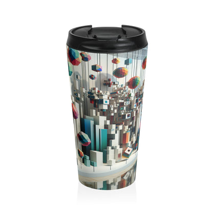 "Dreamscape: An Interactive Sound and Light Experience" - The Alien Stainless Steel Travel Mug Installation Art