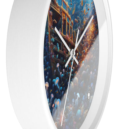 "Enigmatic Underwater World" - The Alien Wall Clock