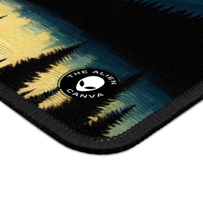 "Silent Sentinel of the Shadowed Woods" - The Alien Gaming Mouse Pad Tenebrism