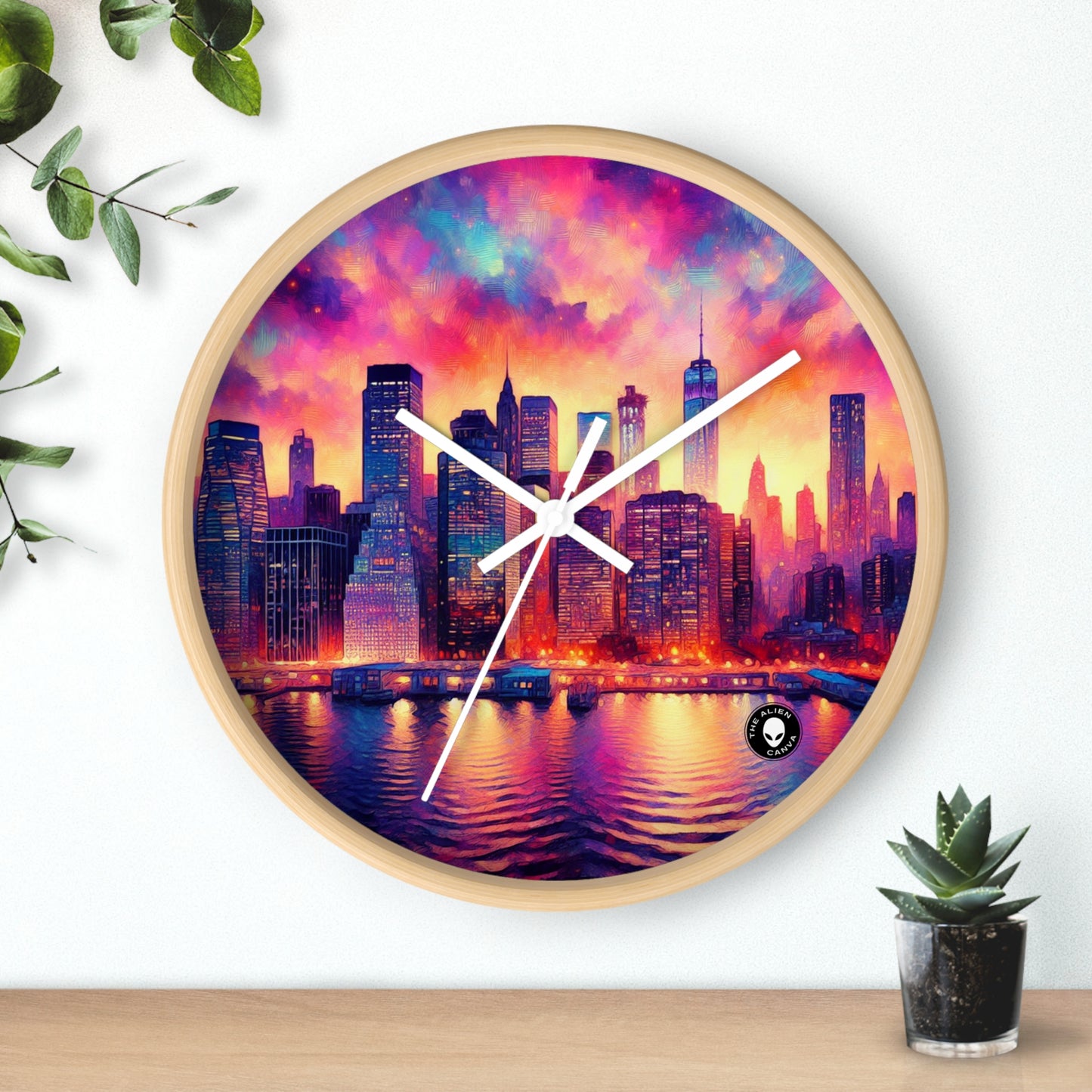 Hidden Oasis: A Spontaneous Impressionism Masterpiece in Vibrant Hues - The Alien Wall Clock Impressionism