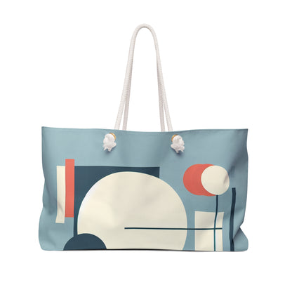 "Serenidad minimalista: reflejos tranquilos del atardecer" - The Alien Weekender Bag Minimalism