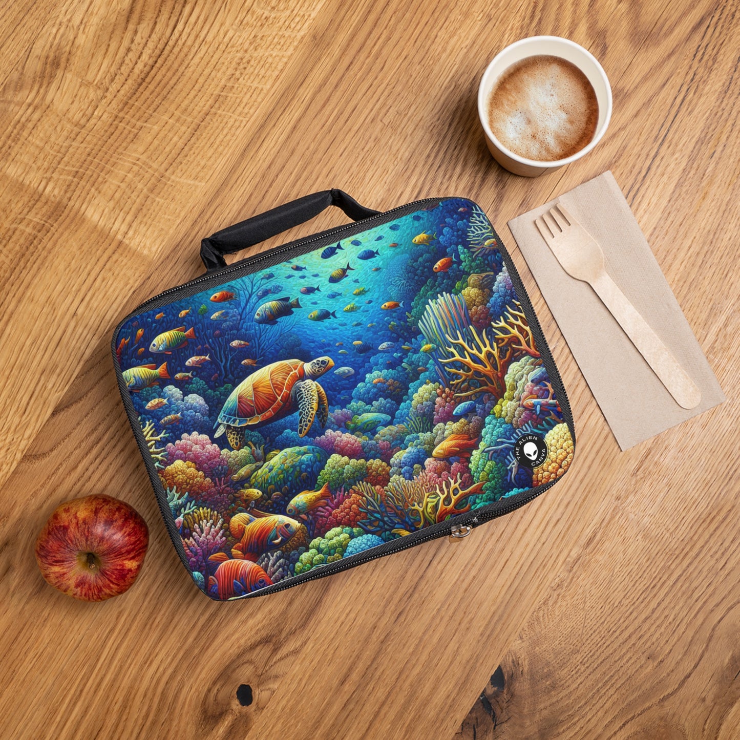 "Marine Paradise: Colorful Coral Reef Wildlife"- The Alien Lunch Bag