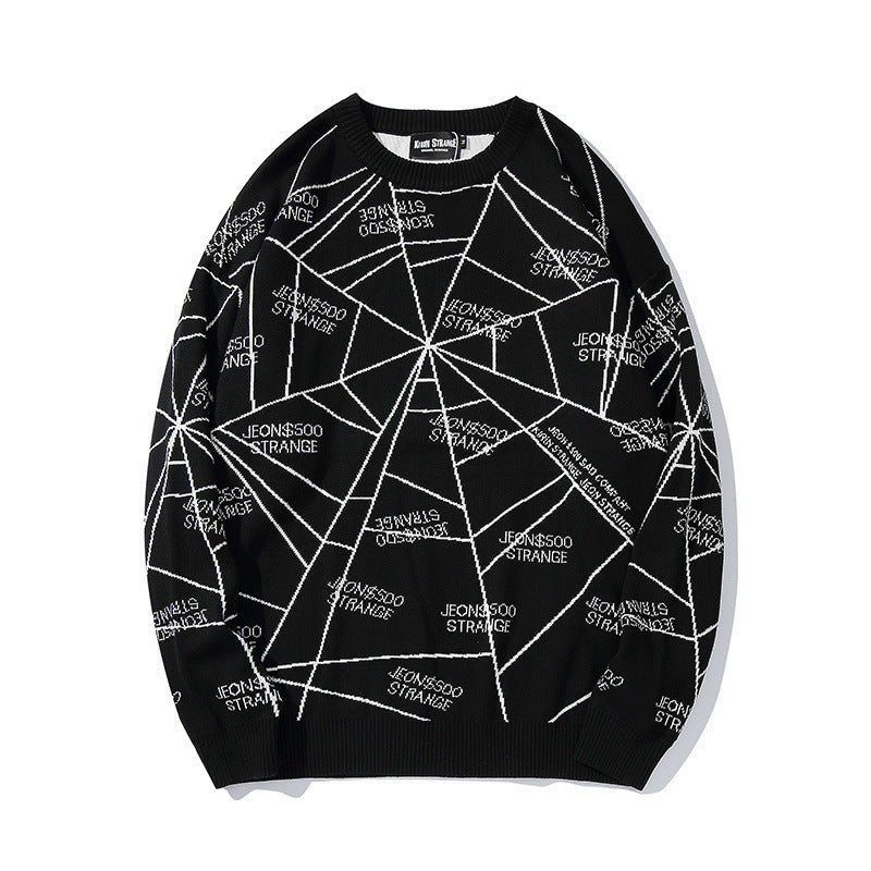 Letter irregular printed sweater