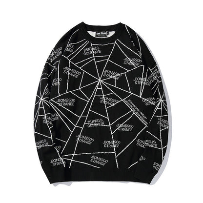 Letter irregular printed sweater