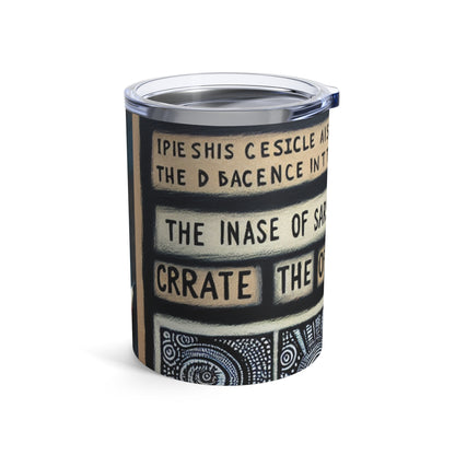 "Intersecting Realities: An Outsider Art Interpretation" - The Alien Tumbler 10oz Outsider Art