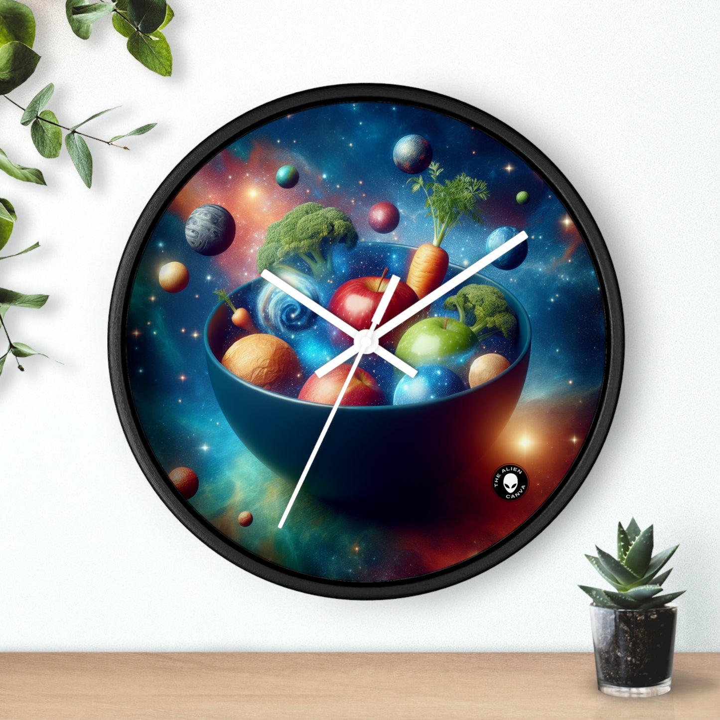 "Galactic Fruit Salad" - The Alien Wall Clock