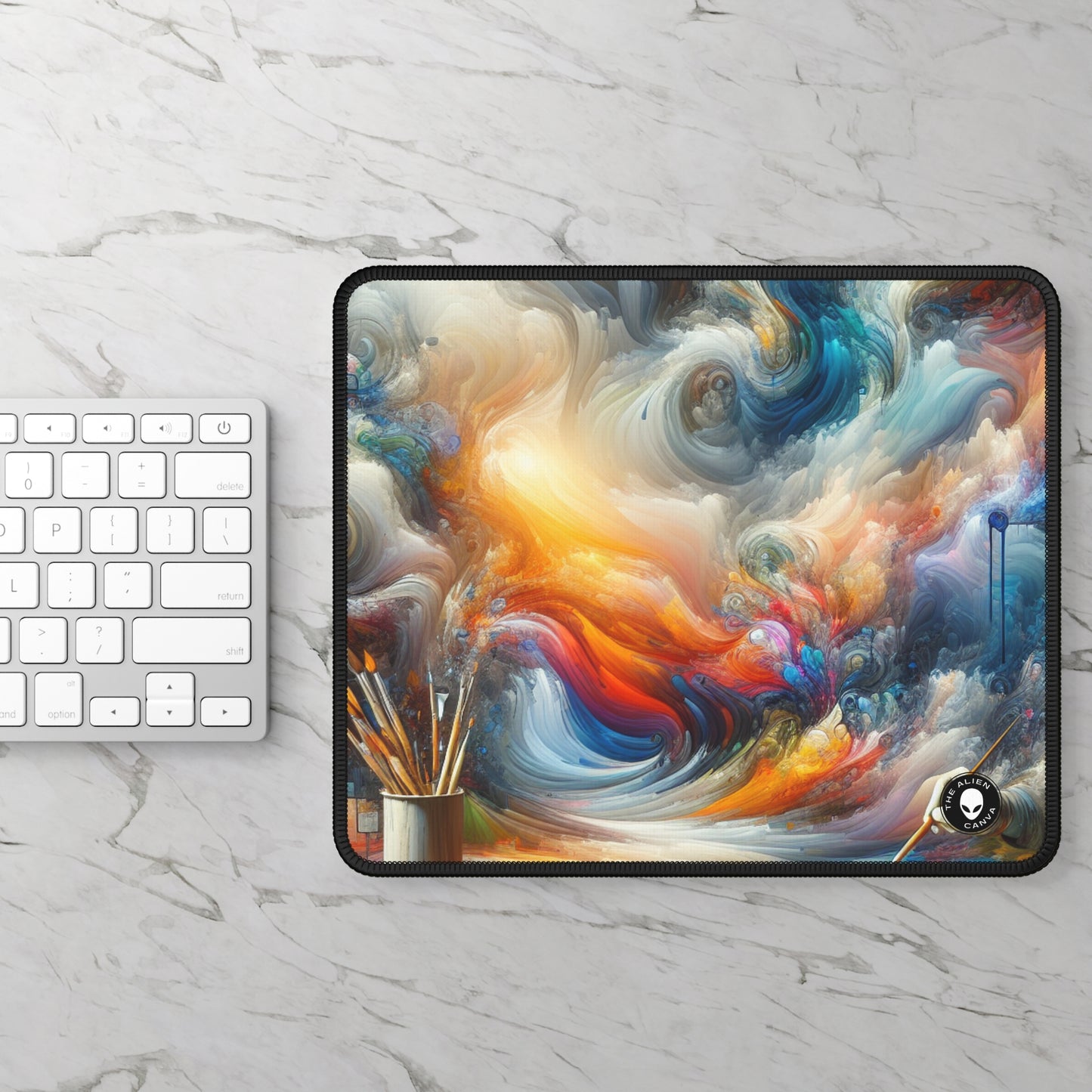 "Mystical Forest: A Whimsical Wonderland" - The Alien Gaming Mouse Pad Digital Painting