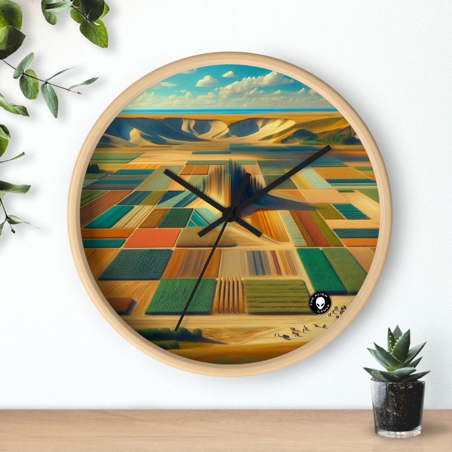 "Forest Mandala: Nature's Harmony" - The Alien Wall Clock Land Art