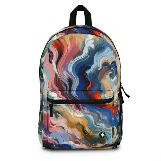 "Sunrise Serenity: An Abstract Painting Inspired by Renewal" - The Alien Backpack Lyrical Abstraction