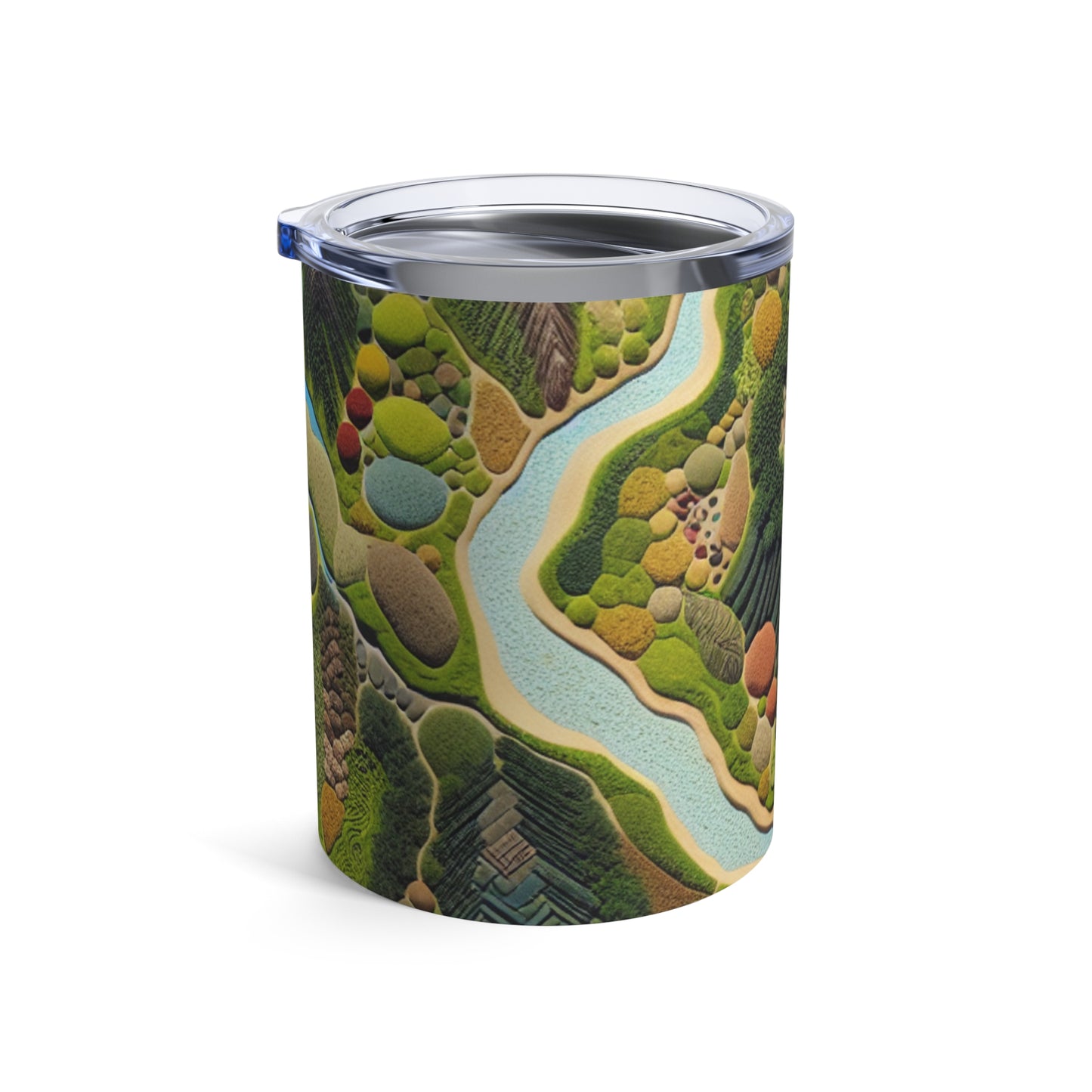 "Mapping Mother Nature: Crafting a Living Mural of Our Region". - The Alien Tumbler 10oz Land Art Style