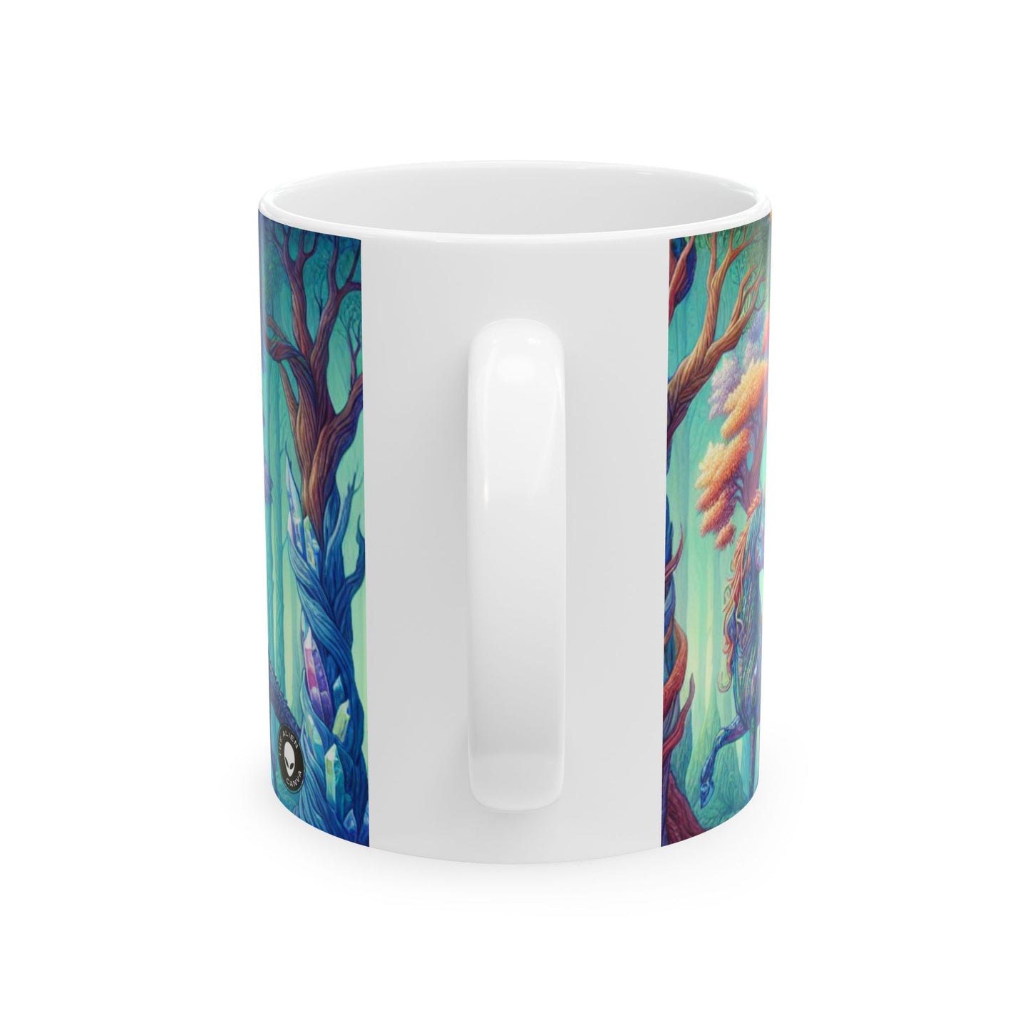 "Crystal Forest: Realm of Mythical Beings" - The Alien Ceramic Mug 11oz