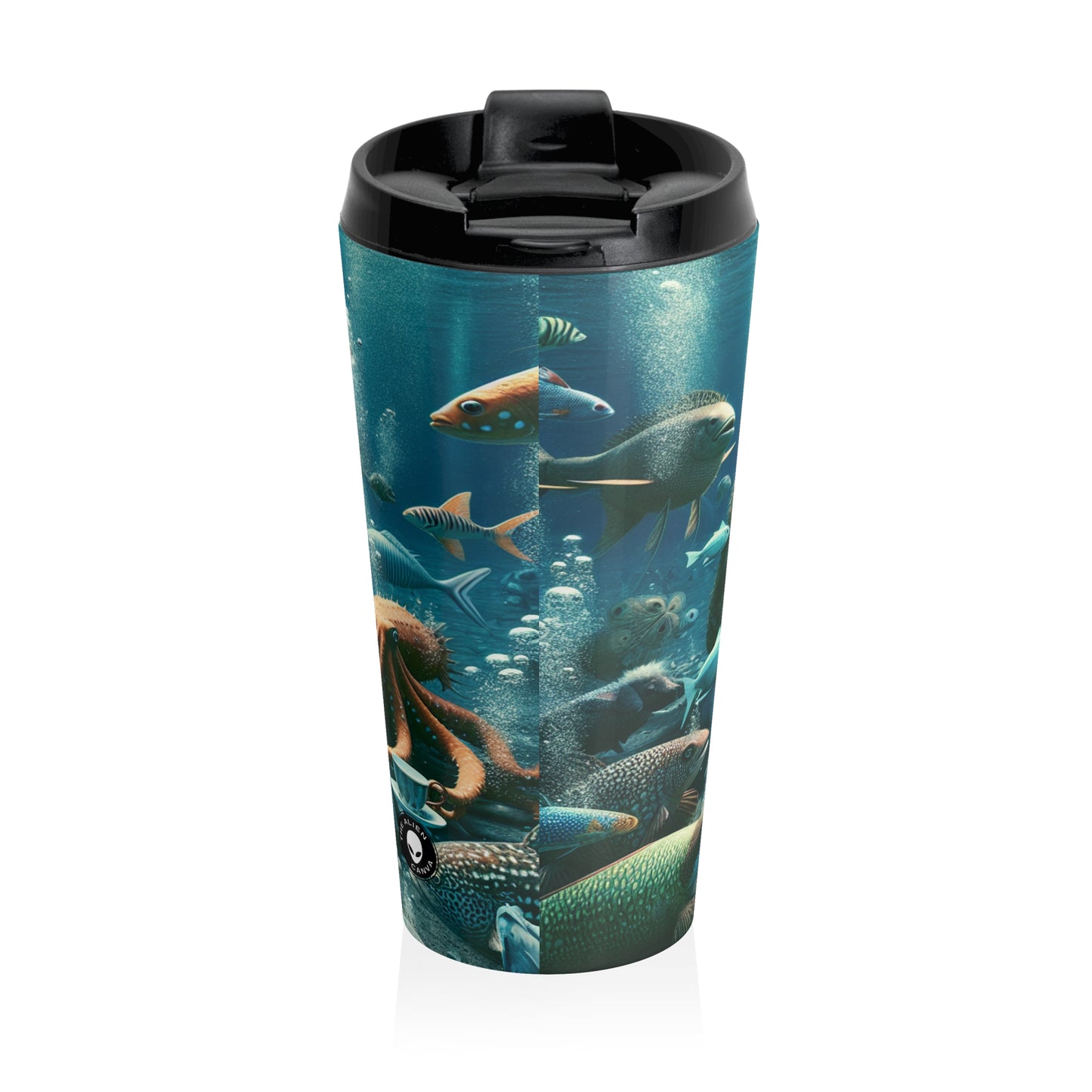 "Tea Time in the Deep Blue Sea" - The Alien Stainless Steel Travel Mug