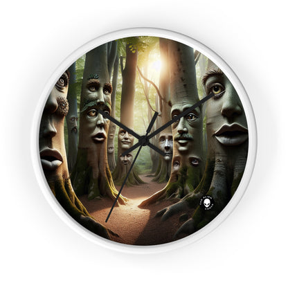 "Whispering Woods: Secrets of the Enchanted Forest" - The Alien Wall Clock