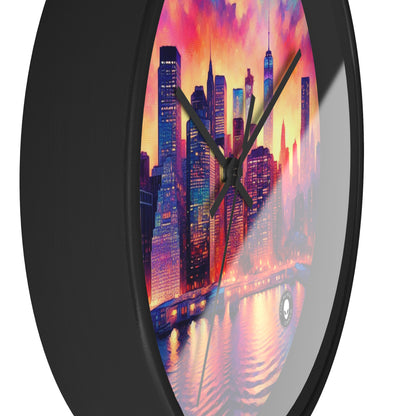 Hidden Oasis: A Spontaneous Impressionism Masterpiece in Vibrant Hues - The Alien Wall Clock Impressionism