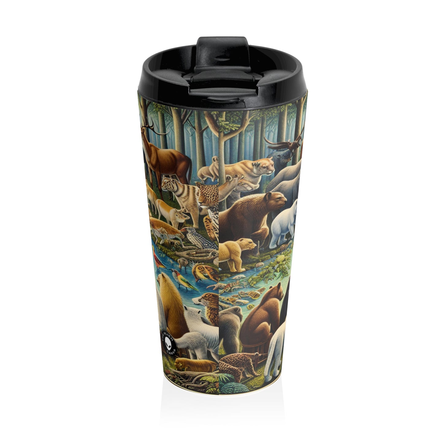 "United Wildlife: Guardians of Gaia" - The Alien Stainless Steel Travel Mug