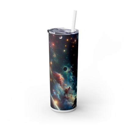 "Galactic Explorer" - Le verre fin Alien Maars® avec paille 20 oz