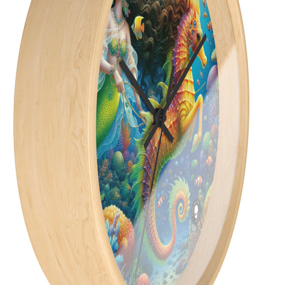 "Mermaid's Magical Coral Ride" - The Alien Wall Clock