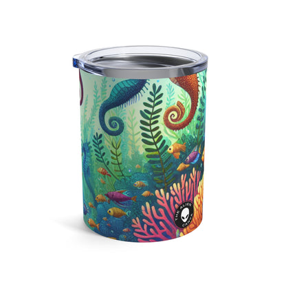 Enchanted Aquatic Realm: Mermaids and Seahorses - The Alien Tumbler 10oz