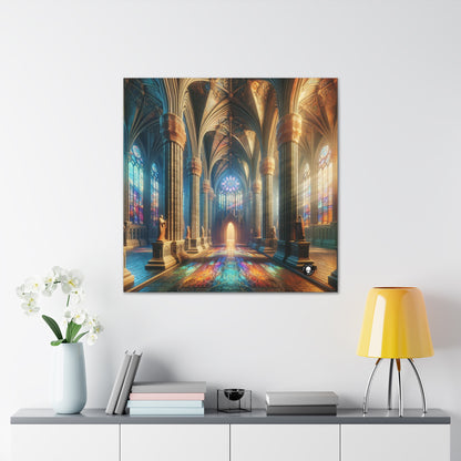 Shadows of the Gothic Cathedral - The Alien Canva Gothic Art