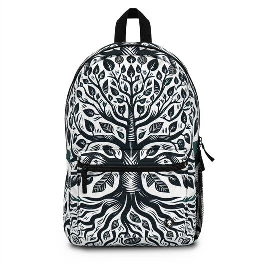 "Modern Woodcut Family Tree" - The Alien Backpack