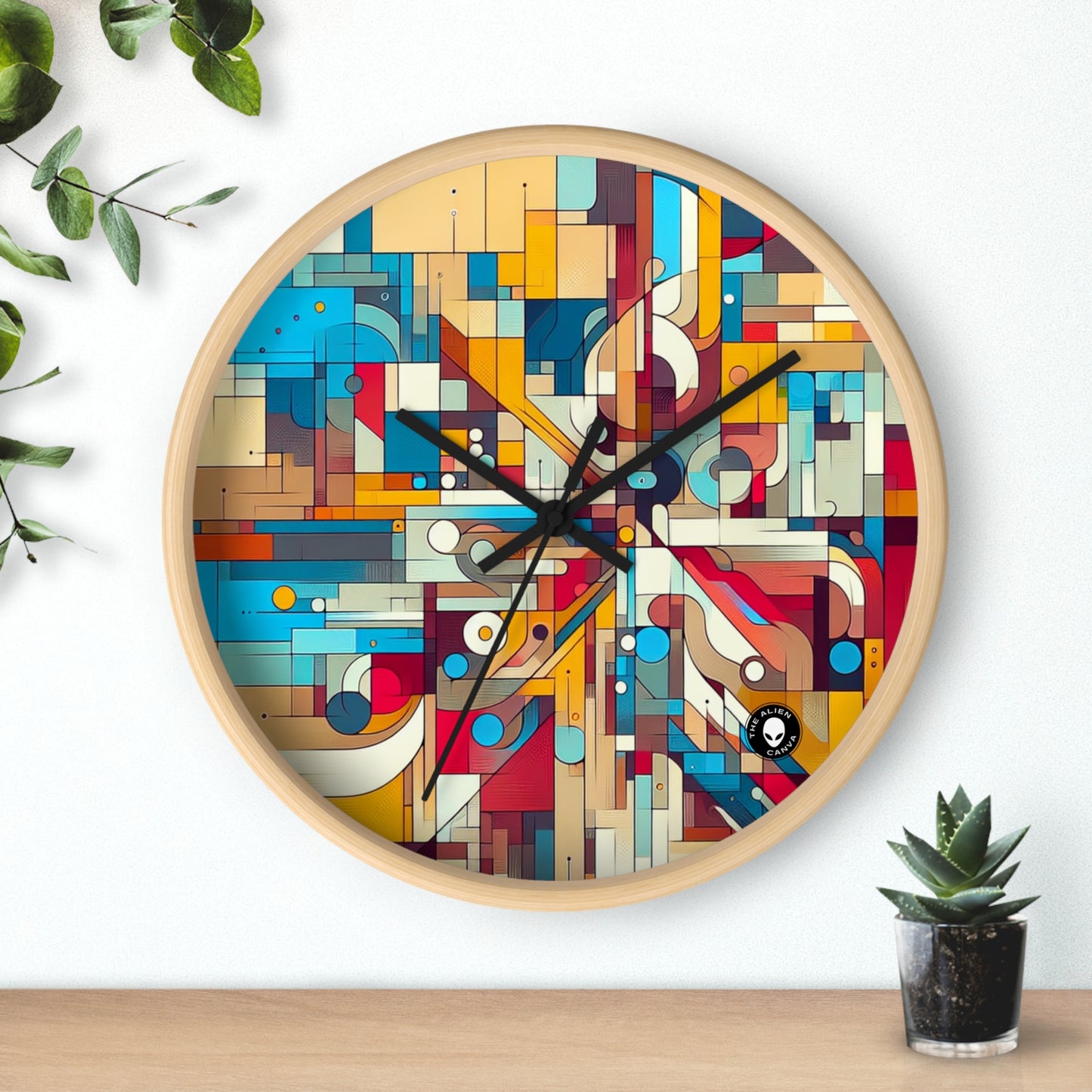 "Galactic Whirlwind: An Abstract Exploration of Cosmic Mysteries" - The Alien Wall Clock Abstract Art