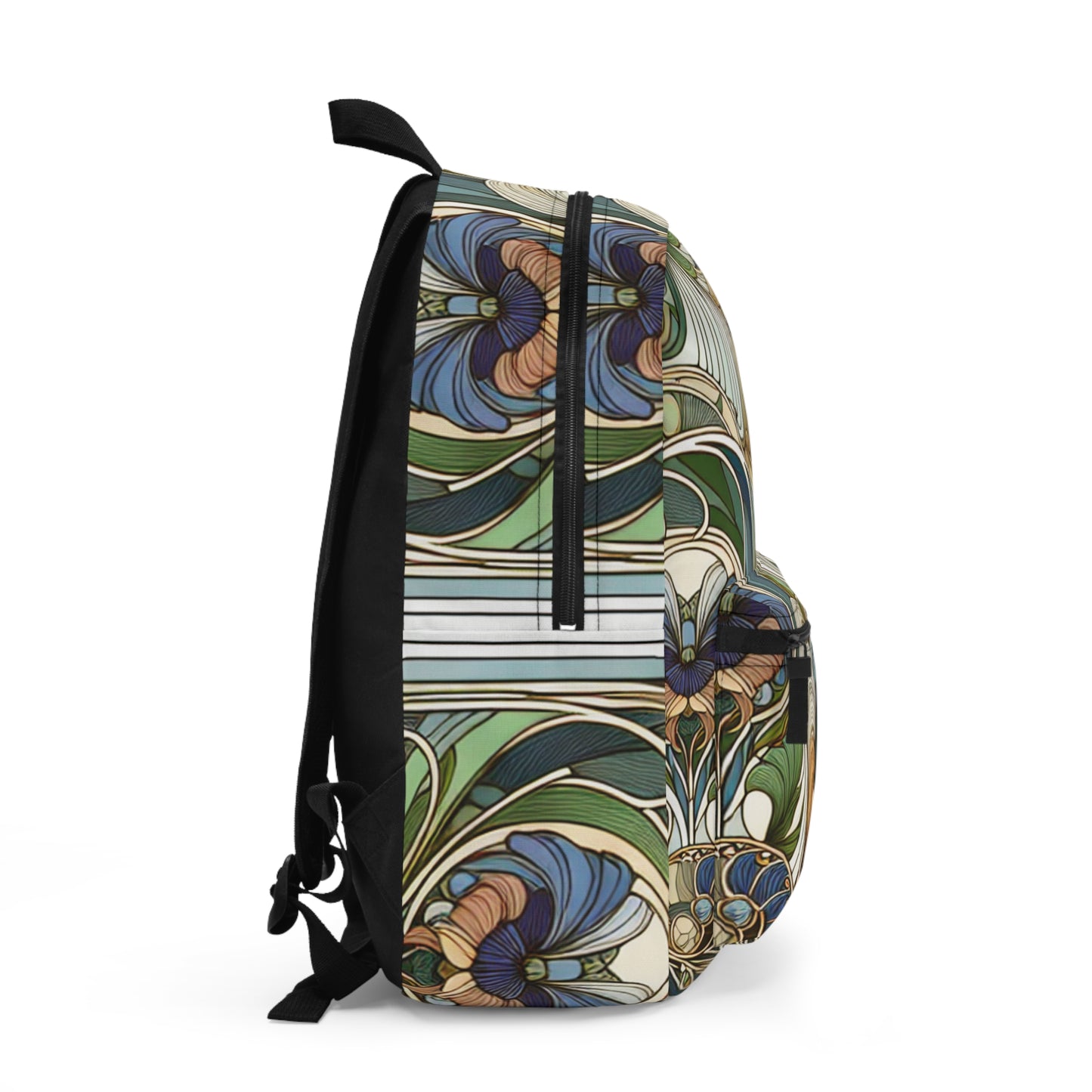 "Moonlit Enchantment: A Mystical Serenade in Art Nouveau" - The Alien Backpack Art Nouveau