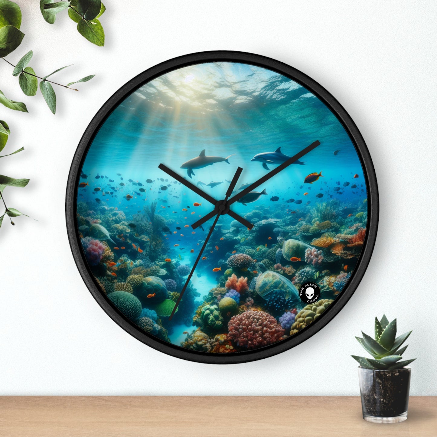 "Underwater Symphony" - The Alien Wall Clock